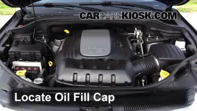 2012 Jeep Grand Cherokee Limited 5.7L V8 Aceite Agregar aceite